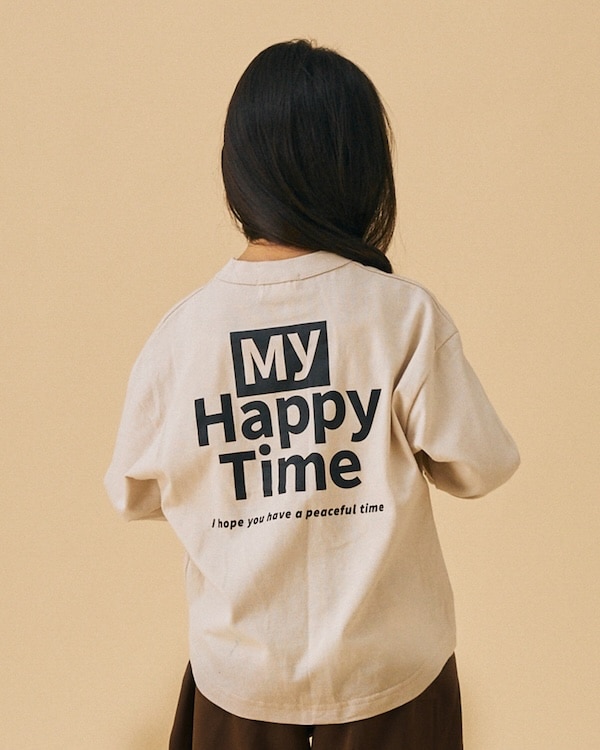 【フォブ】Happy Time L/S Tシャツ / サンド 