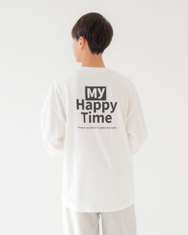 【フォブ】Happy Time L/S Tシャツ / ホワイト