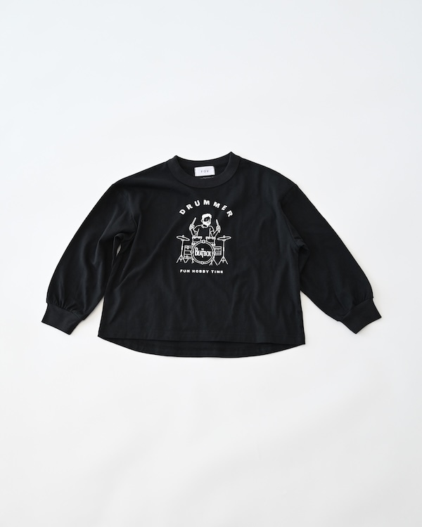 【フォブ】DRUMMER L/S Tシャツ / ブラック
