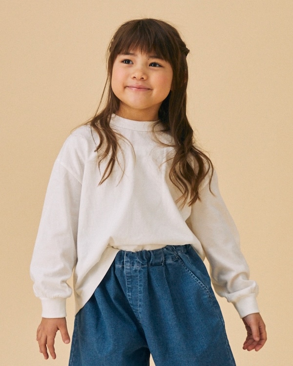 【フォブ】PLAIN L/S Tシャツ / ホワイト