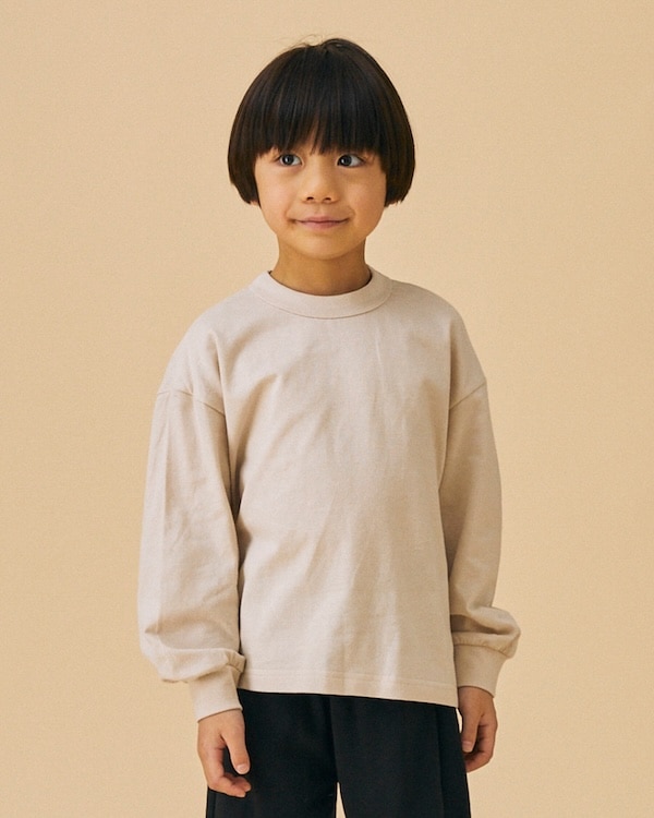 【フォブ】PLAIN L/S Tシャツ / サンド 