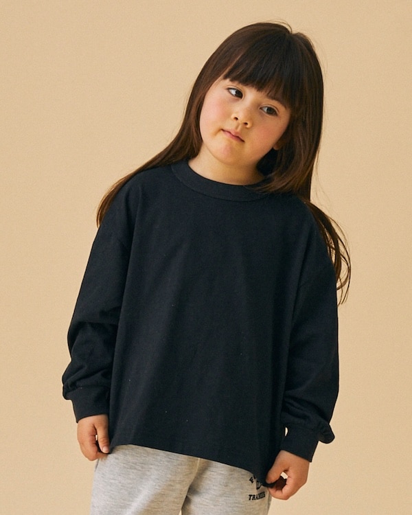 【フォブ】PLAIN L/S Tシャツ / ブラック 