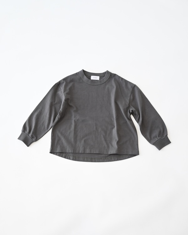 【フォブ】PLAIN L/S Tシャツ / チャコールグレー