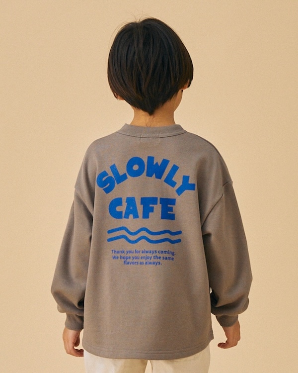 【フォブ】SLOWLY CAFEトレーナー / アッシュグレー