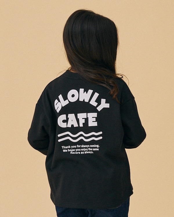 【フォブ】SLOWLY CAFEトレーナー / ブラック