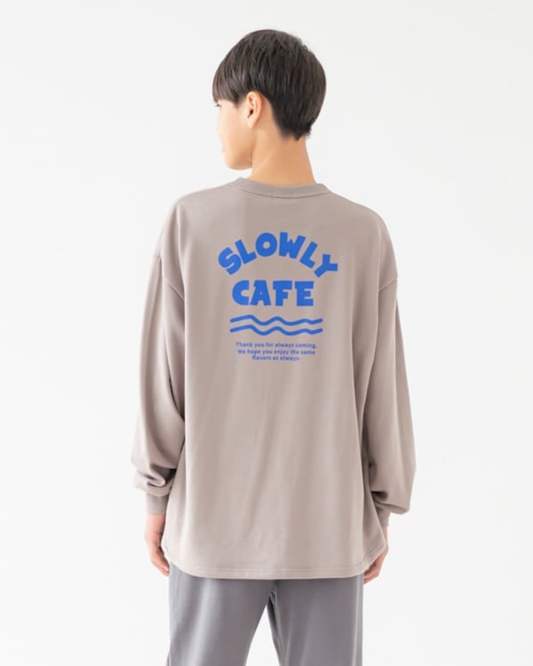 【フォブ】SLOWLY CAFEトレーナー / アッシュグレー