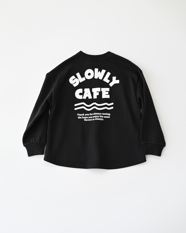 【フォブ】SLOWLY CAFEトレーナー / ブラック