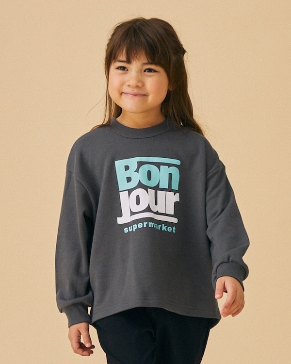 【フォブ】Bon Jourトレーナー / チャコールグレー