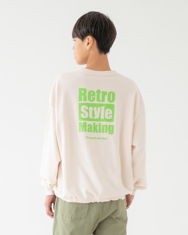 【フォブ】Retro Styleトレーナー / アイボリー