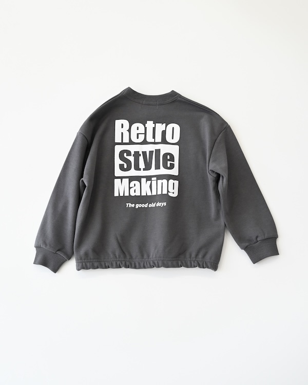 【フォブ】Retro Styleトレーナー / チャコールグレー