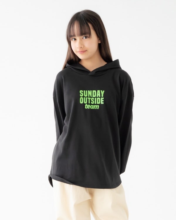 【フォブ】SUNDAY OUTSIDEパーカー / ブラック