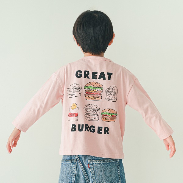 【25FW】ポテトポケット ロングＴシャツ / ピンク