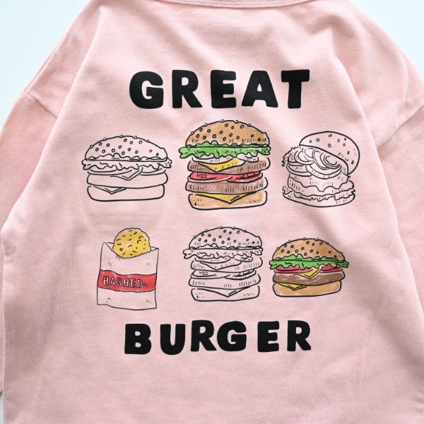 【25FW】ポテトポケット ロングＴシャツ / ピンク