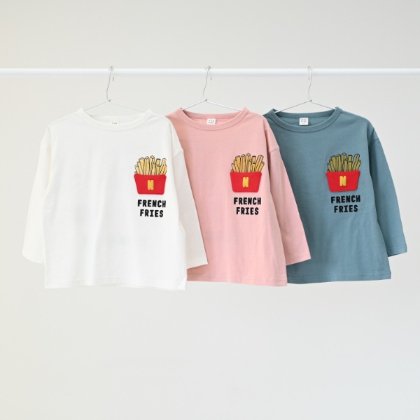 【25FW】ポテトポケット ロングＴシャツ / ピンク