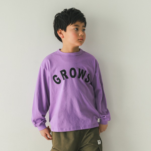 【25FW】GROWS ロングＴシャツ / パープル