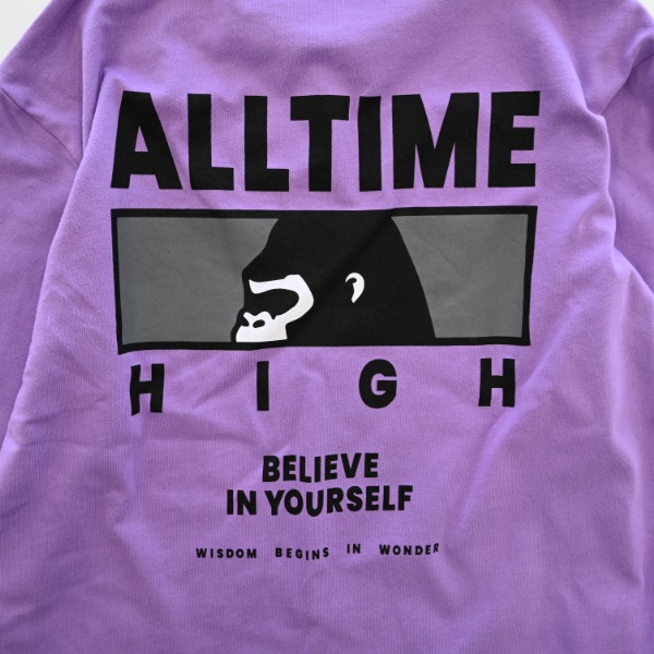 【25FW】GROWS ロングＴシャツ / パープル