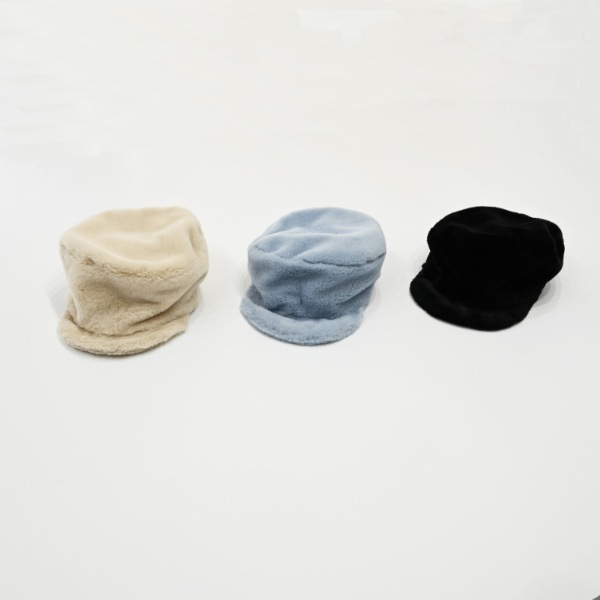 【25FW】ファー キャップ / サックス