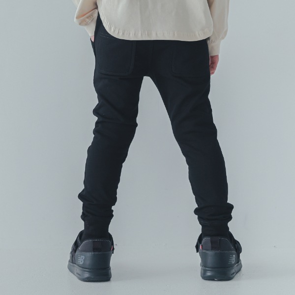【25FW】スウェット リブロングパンツ / ブラック