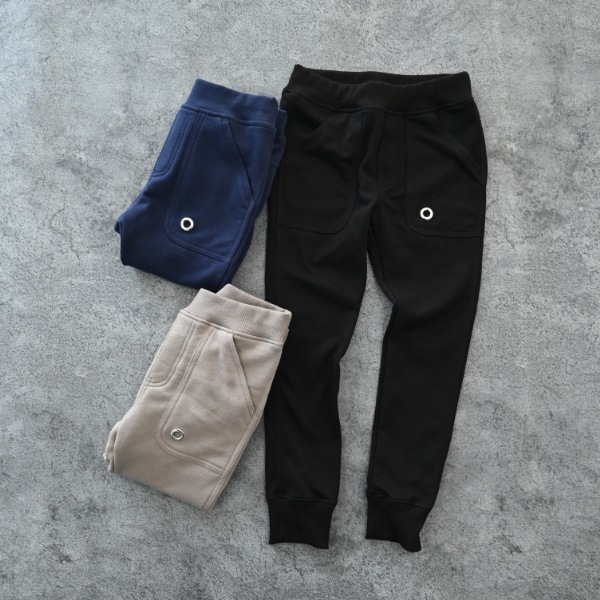 【25FW】スウェット リブロングパンツ / ブラック