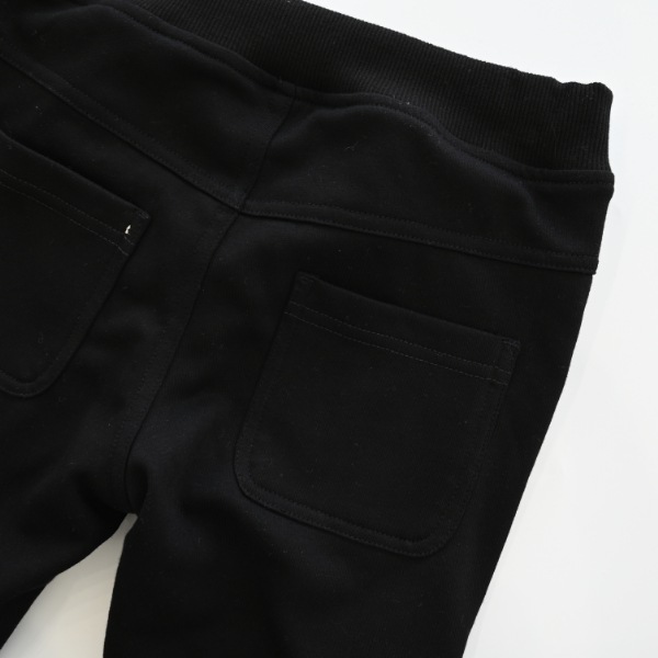 【25FW】スウェット リブロングパンツ / ブラック