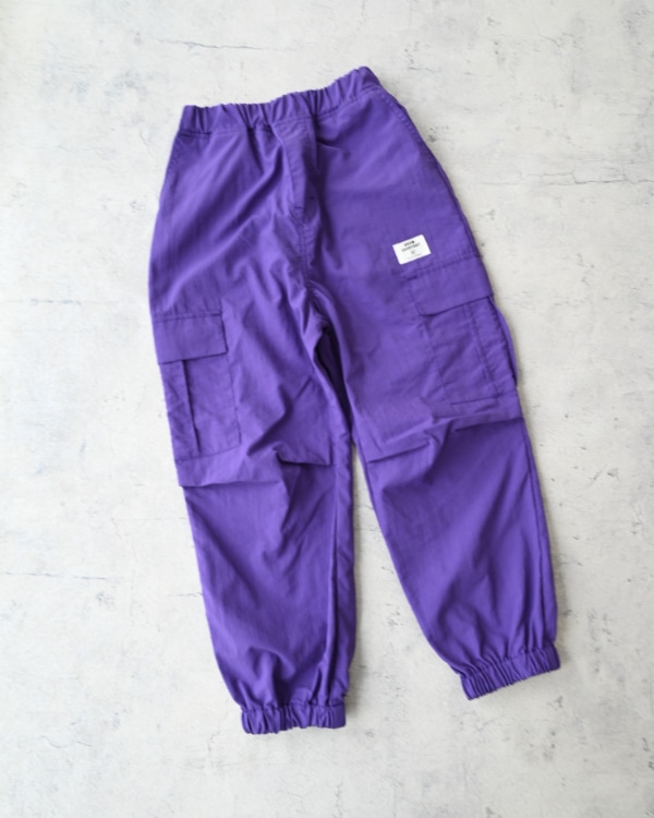 【26PS】カーゴナイロンロングパンツ / パープル