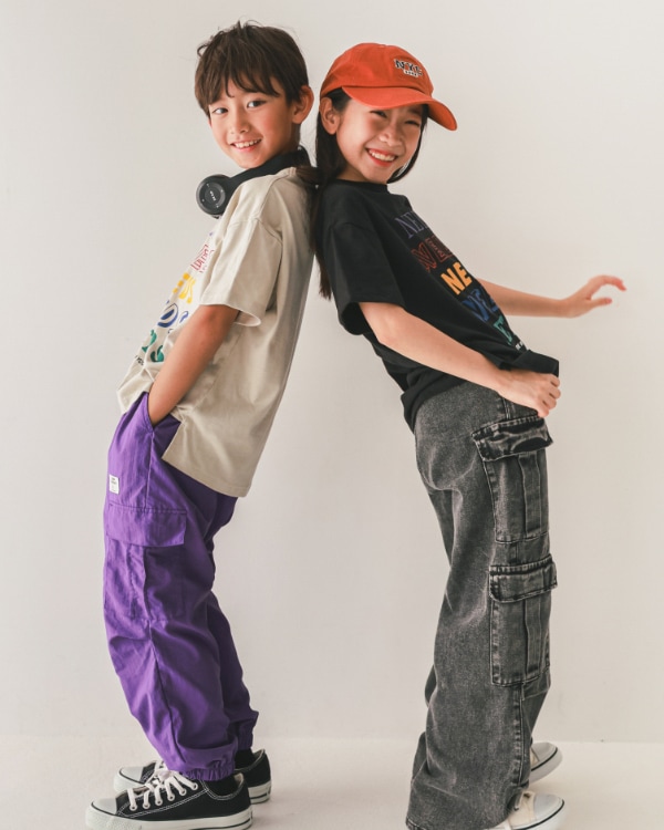 【26PS】カーゴナイロンロングパンツ / パープル