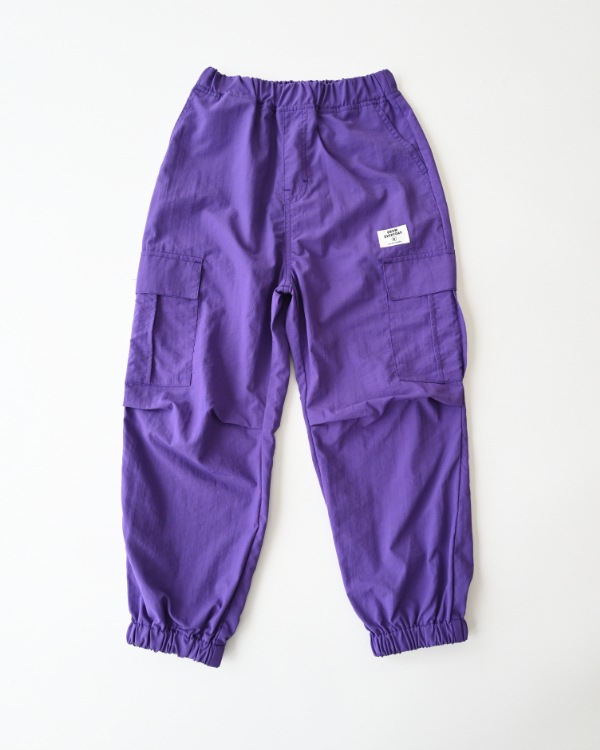 【26PS】カーゴナイロンロングパンツ / パープル