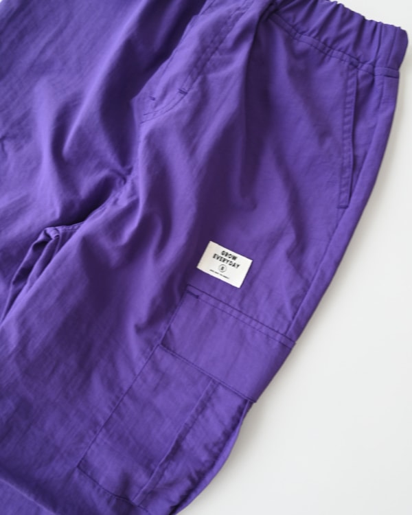 【26PS】カーゴナイロンロングパンツ / パープル