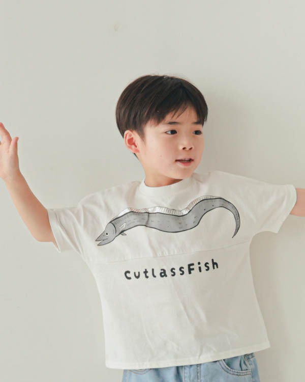 【ニコフラート】たちうお Tシャツ / オフホワイト