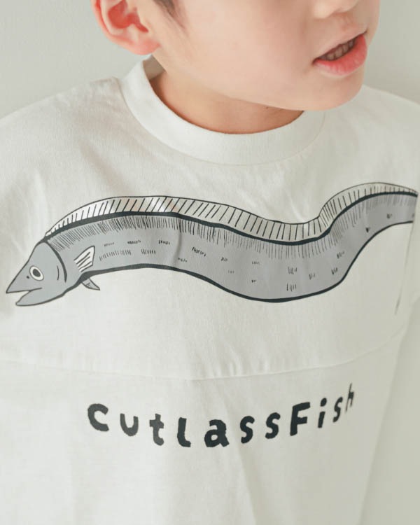 【ニコフラート】たちうお Tシャツ / オフホワイト