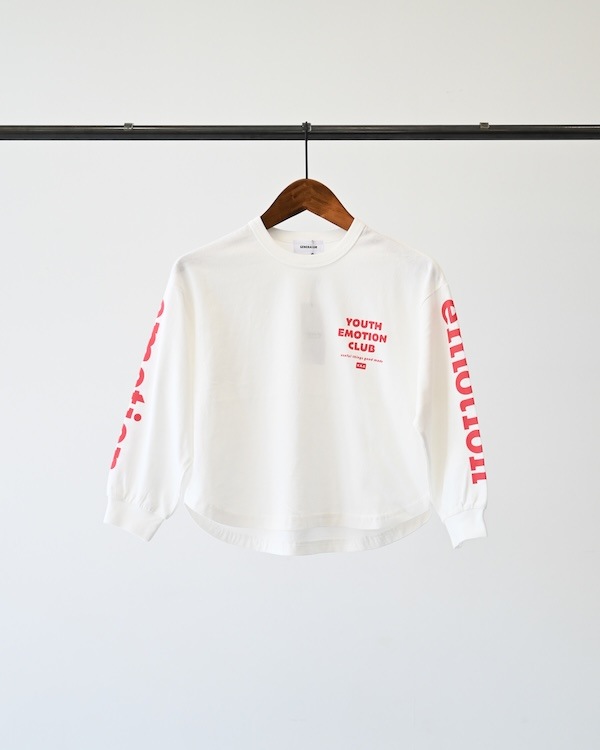 【ジェネレーター】emotion L/S Tシャツ / ホワイト