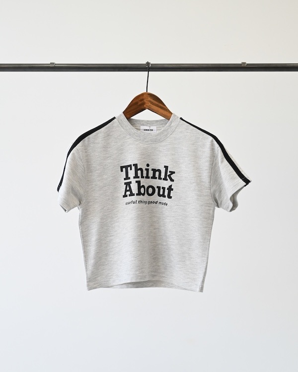 【ジェネレーター】Think About 袖ラインプルオーバー / 杢グレー