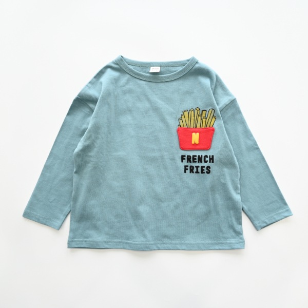 【25FW】ポテトポケット ロングＴシャツ / ブルー