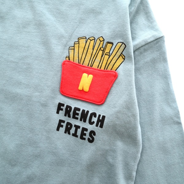 【25FW】ポテトポケット ロングＴシャツ / ブルー