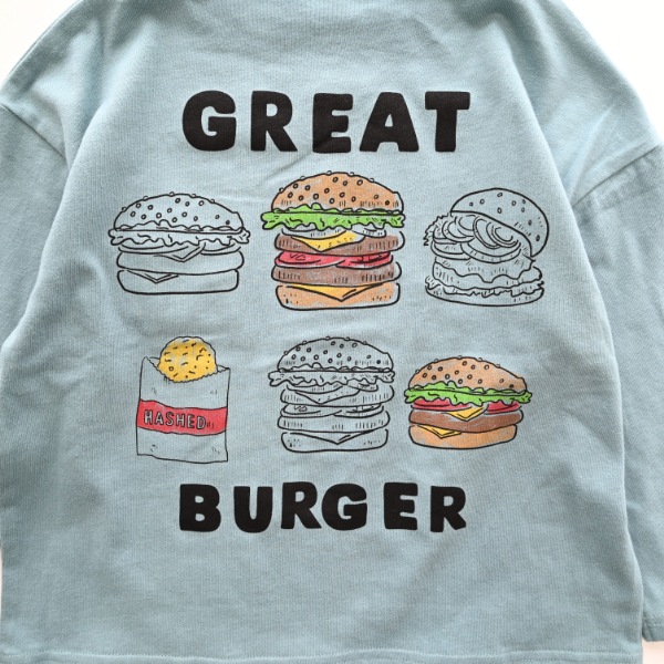 【25FW】ポテトポケット ロングＴシャツ / ブルー