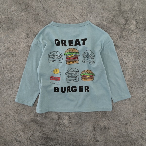 【25FW】ポテトポケット ロングＴシャツ / ブルー