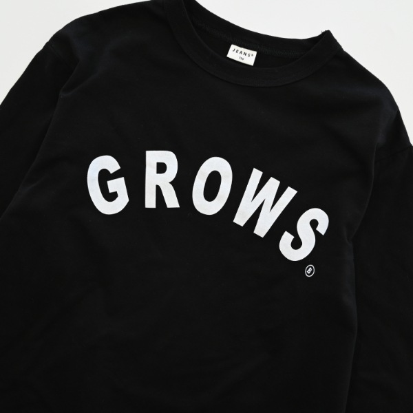 【25FW】GROWS ロングＴシャツ / ブラック