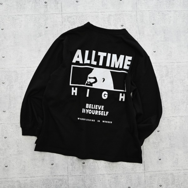 【25FW】GROWS ロングＴシャツ / ブラック