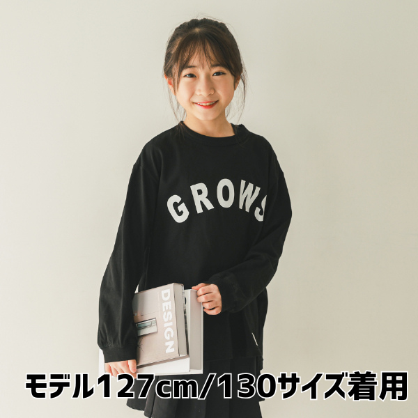【25FW】GROWS ロングＴシャツ / ブラック