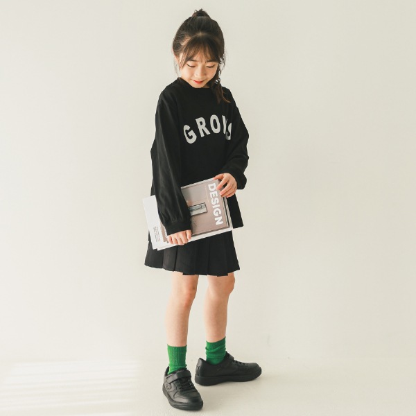 【25FW】GROWS ロングＴシャツ / ブラック