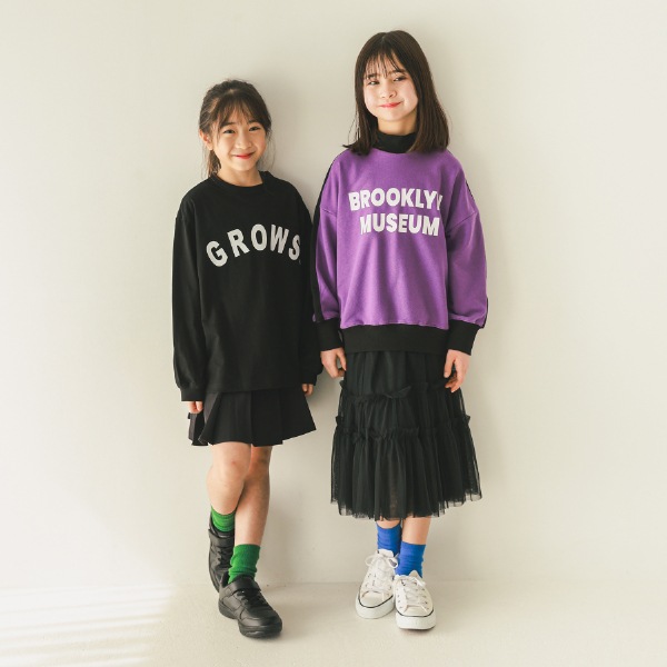 【25FW】GROWS ロングＴシャツ / ブラック