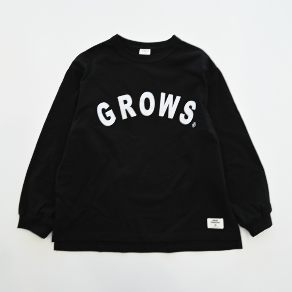 【25FW】GROWS ロングＴシャツ / ブラック