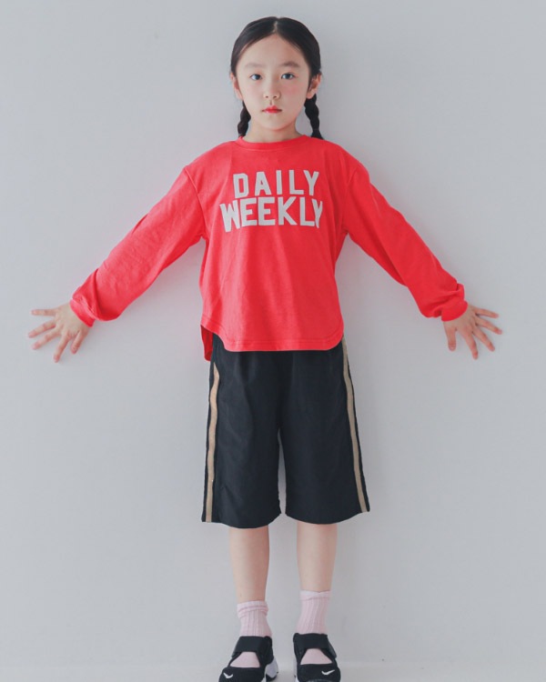 【26PS】ラインハーフパンツ / ブラック