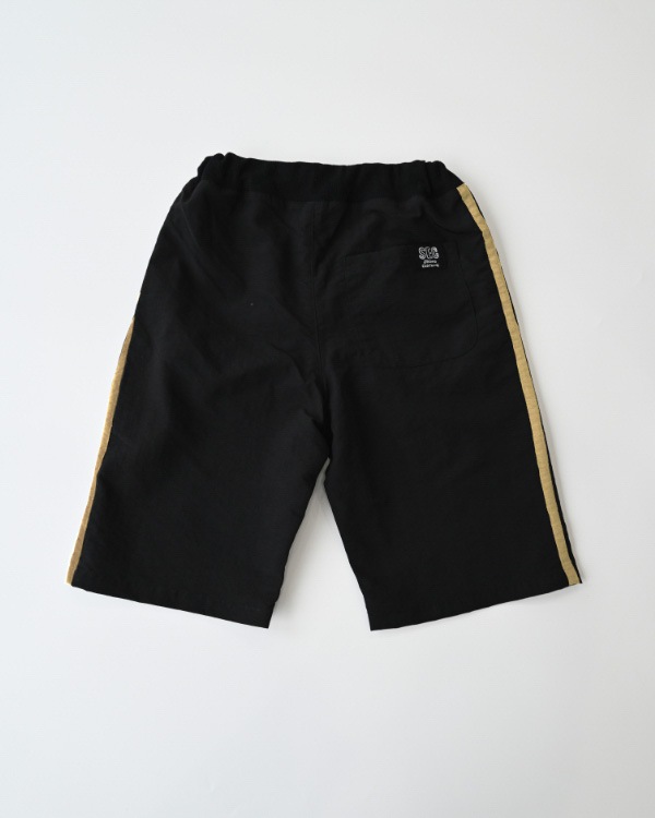 【26PS】ラインハーフパンツ / ブラック