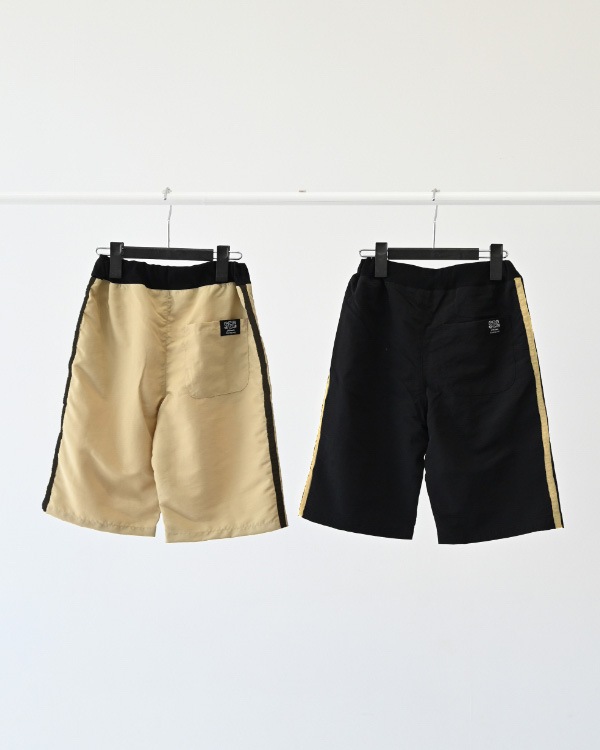 【26PS】ラインハーフパンツ / ブラック