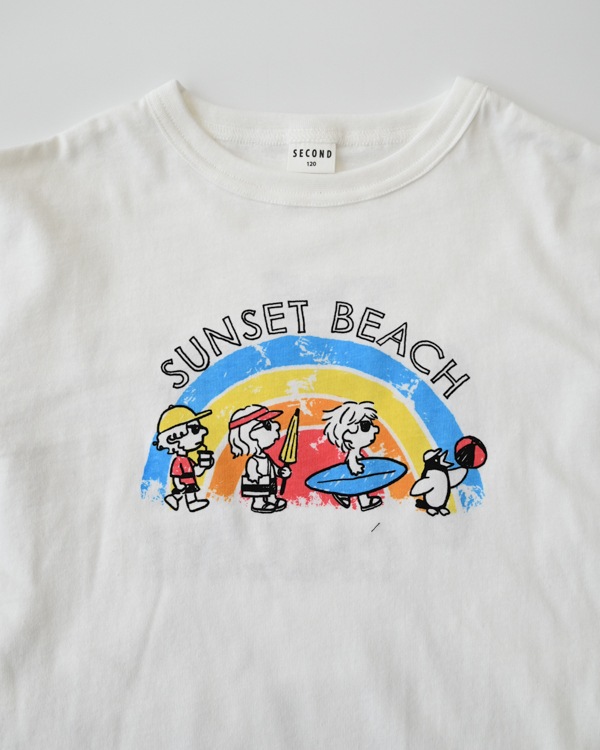 【セカンド】SUNSET BEACH Tシャツ / オフホワイト