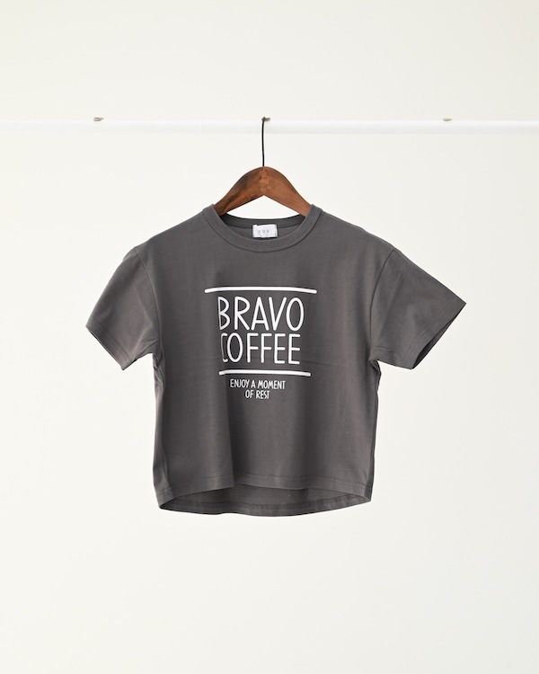 【フォブ】BRAVO Tシャツ / チャコールグレー  