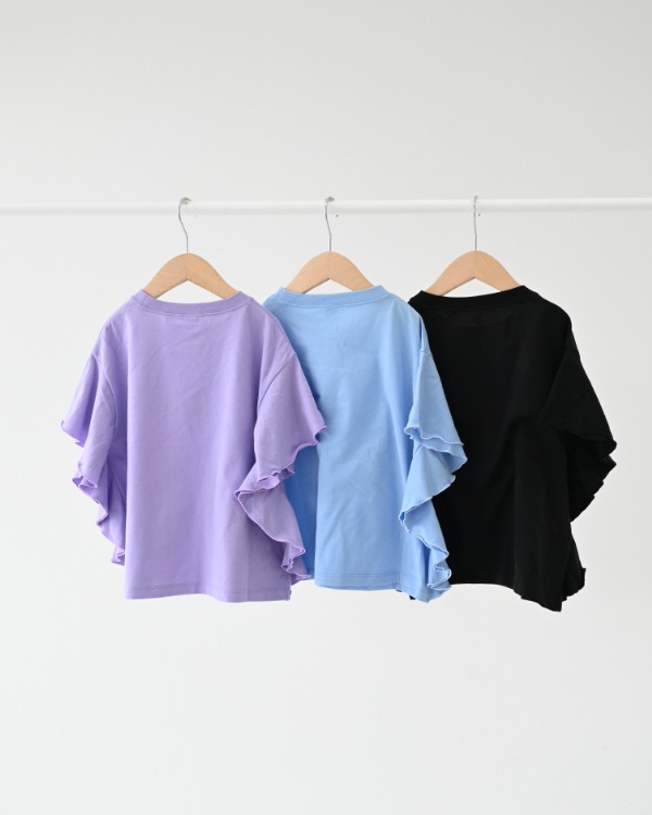 【エヌエイチティー】LILACフレアーTシャツ / ラベンダー