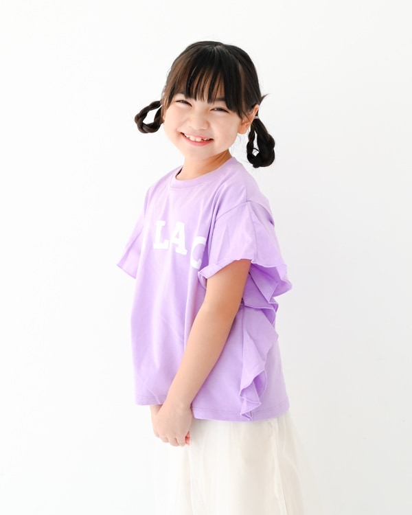 【エヌエイチティー】LILACフレアーTシャツ / ラベンダー