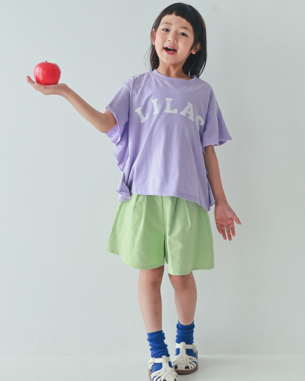 【エヌエイチティー】LILACフレアーTシャツ / ラベンダー